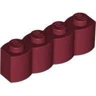 Brick Special 1 x 4 Palisade [aka Log] / Dark Red