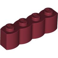 Lego Brick Special 1 x 4 Palisade [aka Log] / Dark Red