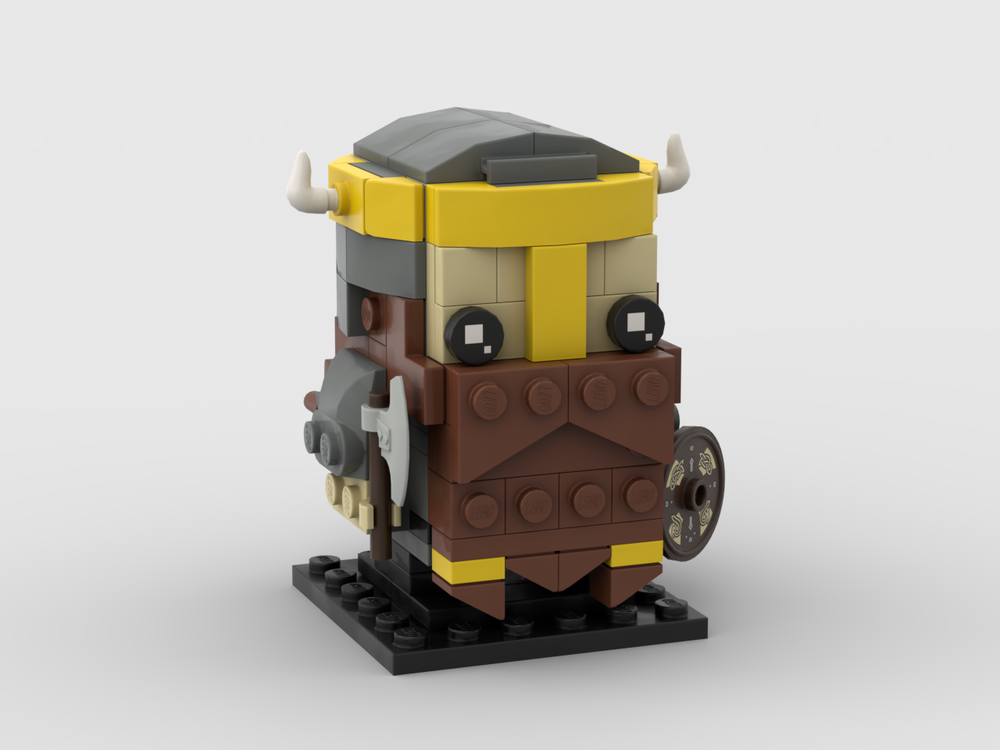 Lego Ironbreaker Bardin Goreksson Brickhead (Warhammer Vermintide)