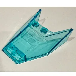 Windscreen 6 x 4 x 1 1/3 with Solid Studs / Trans-Light Blue