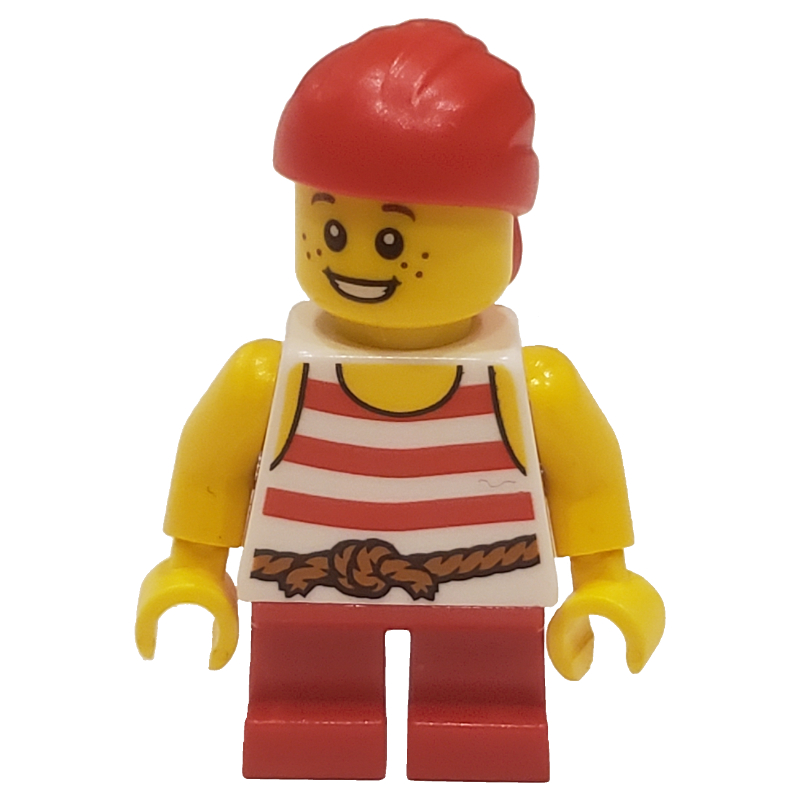 Lego Pirate - Short Red Legs, Red Bandana