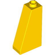 Lego Brick Sloped 75° 2 x 1 x 3 with Hollow Stud / Yellow