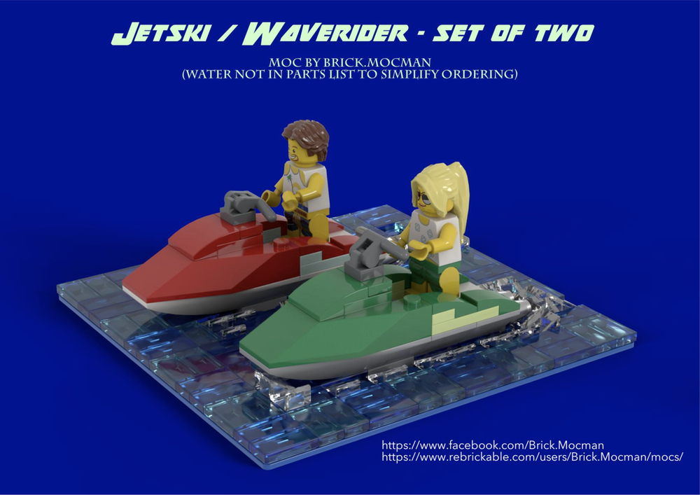 Lego Jetski / Waverider - Set of Two (FREE)