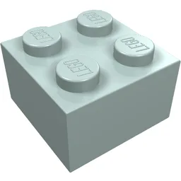 Brick 2 x 2 / Light Aqua