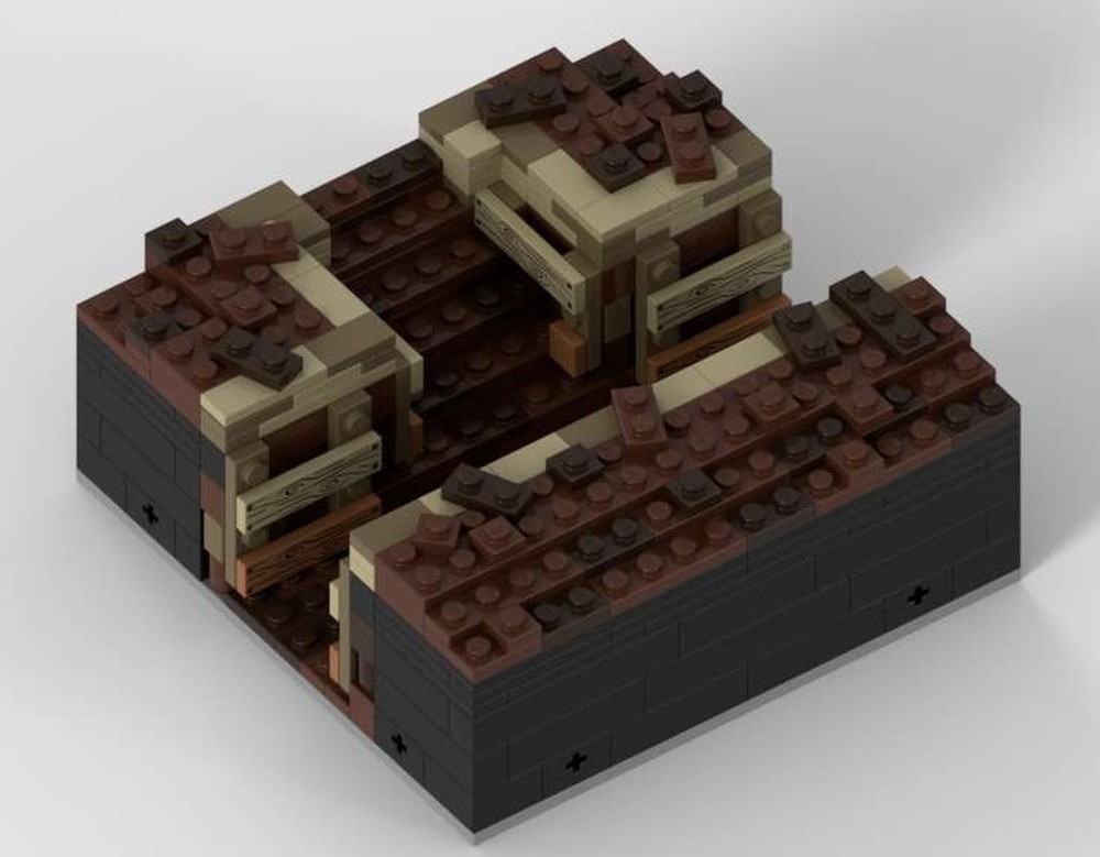 Lego Modular Trench - Intersection Steps