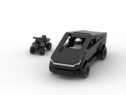 Tesla Cybertruck in black