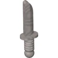 Weapon Dagger / Knife / Chrome Silver