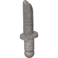 Lego Weapon Dagger / Knife / Chrome Silver