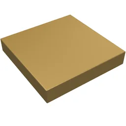 Tile 2 x 2 with Groove / Pearl Gold