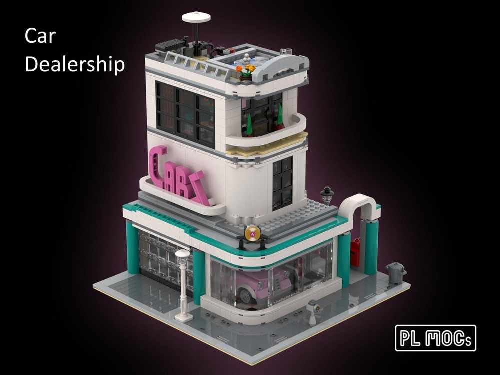 Lego Car Dealership - 10260 Downtown Diner Alternative Build