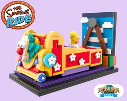 Universal Studio Simpson 3d ride inspired building instructions, Collectible attractions Series 2