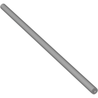 Lego Hose, Pneumatic 4mm D. 18L / 144mm / Light Bluish Gray