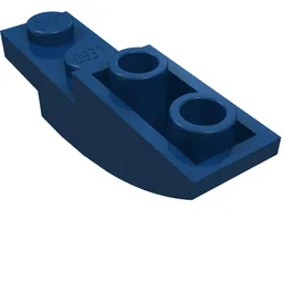 Brick Curved Inverted 4 x 1 / Dark Blue