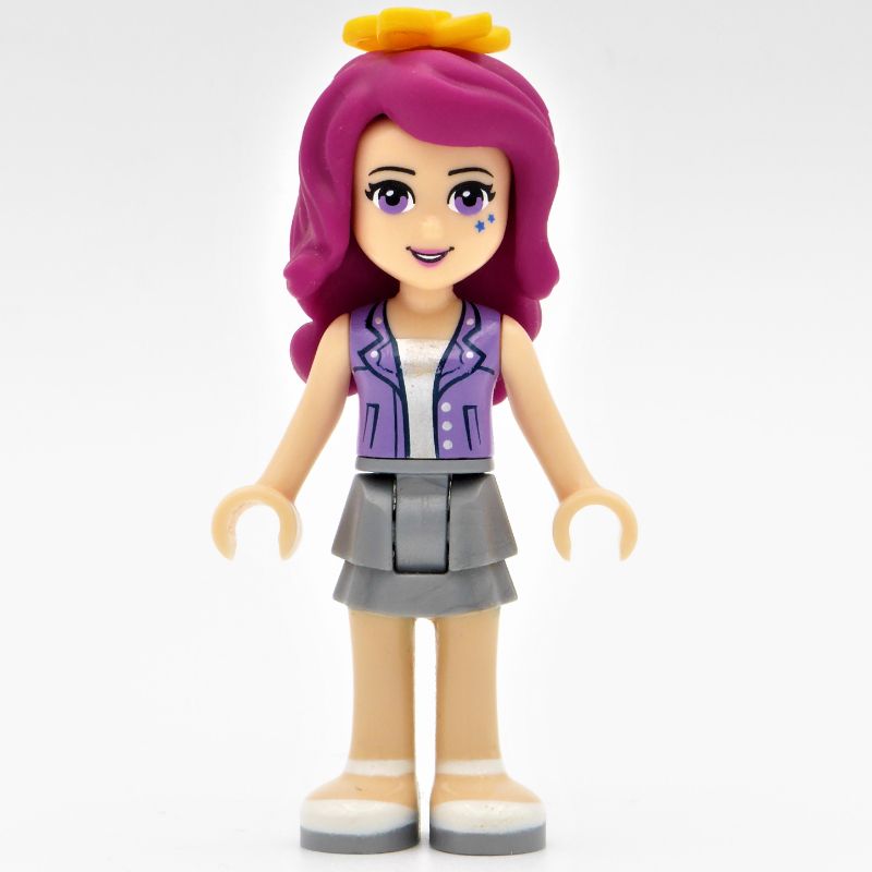 Lego Livi - Medium Lavender Top, Flat Silver Skirt'