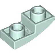 Brick Curved Inverted 2 x 1 / Light Aqua