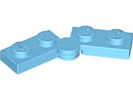 Hinge Plate 1 x 4 Swivel (2429 / 2430) / Medium Azure