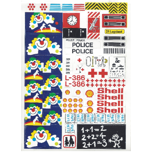 Lego Sticker Sheet 1 for Idea Book 6000, Legoland / [No Color/Any Color]