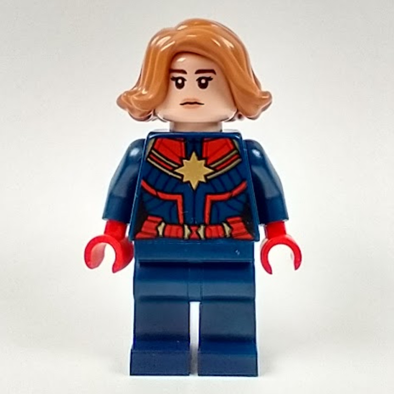 Lego Captain Marvel with Medium Nougat Hair