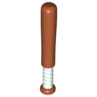 Lego Minifigure, Utensil Baseball Bat 4L with White Grip Handle Pattern