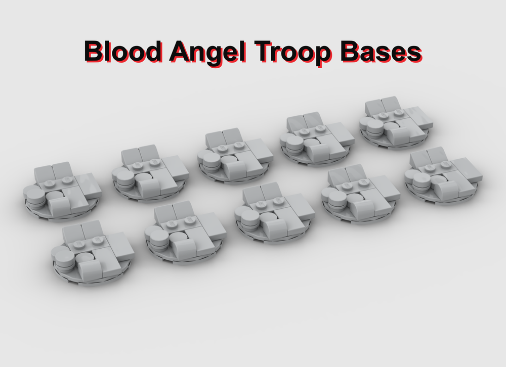 Lego Blood Angels Troop Bases