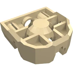 Technic Pin Connector Block 3 x 3 x 1 / Tan
