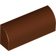 Brick Curved 1 x 4 x 1 1/3 No Studs / Reddish Brown