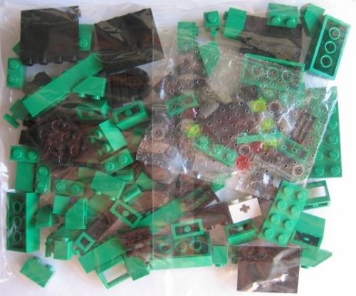 Lego Locomotive Green Bricks