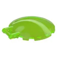 Dish 6 x 6 Inverted - No Studs with Handle / Trans-Bright Green