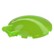 Lego Dish 6 x 6 Inverted - No Studs with Handle / Trans-Bright Green