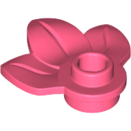 Lego Plant, Plate 1 x 1 Round with 3 Leaves / Coral