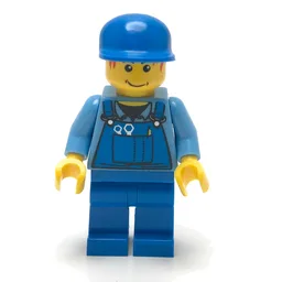 Medium Blue Torso, Blue Overall, Blue Cap (4485)