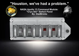 Apollo 13- "Houston, we've had a problem." Cryo Stir Interactive Switch Panel- 55th Anniversary