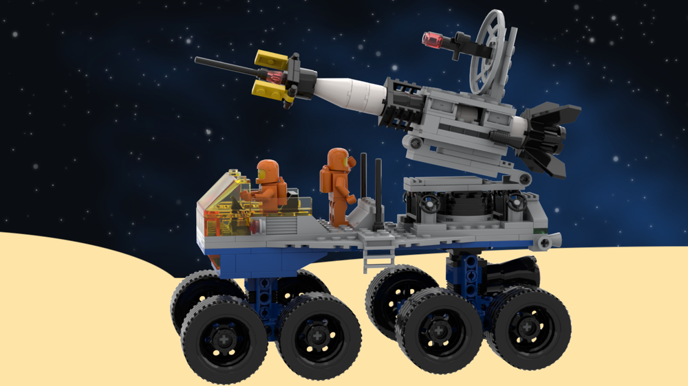 Lego Classic Space Reimagined: Mobile Rocket Transport 6950 (v3)