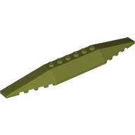 Lego Brick Wedged, Sloped 2 x 16 Triple / Olive Green