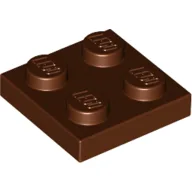 Plate 2 x 2 / Reddish Brown
