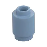 Brick Round 1 x 1 Open Stud / Sand Blue