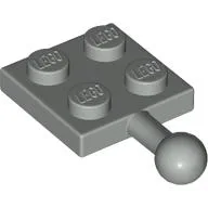 Plate 2 x 2 with Towball / Light Gray