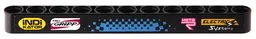 Technic, Liftarm Thick 1 x 11 with 'iNDiKATOR', 'FIRM GRIPP', 'MOTO R', 'ELECTRIC Systems' and Dark Azure Checkered Pattern (Sticker) - Set 42124