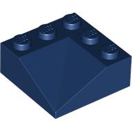 Lego Brick Sloped 33° 3 x 3 Double Concave / Dark Blue