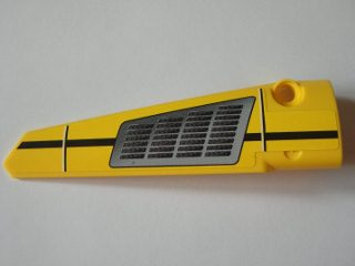 Lego Technic, Panel Fairing # 6 Long Smooth, Side B with Black Line and Grille Pattern (Sticker) - Set 8043