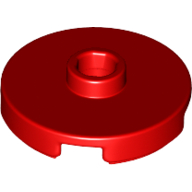 Lego Plate Special Round 2 x 2 with Center Stud (Jumper Plate) / Red