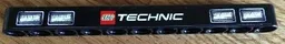 Technic, Liftarm Thick 1 x 11 with Four Headlights and LEGO TECHNIC Logo Pattern (Sticker) - Set 8052