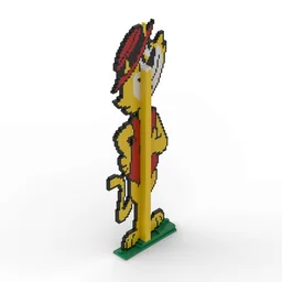 2D Top Cat Sculpture