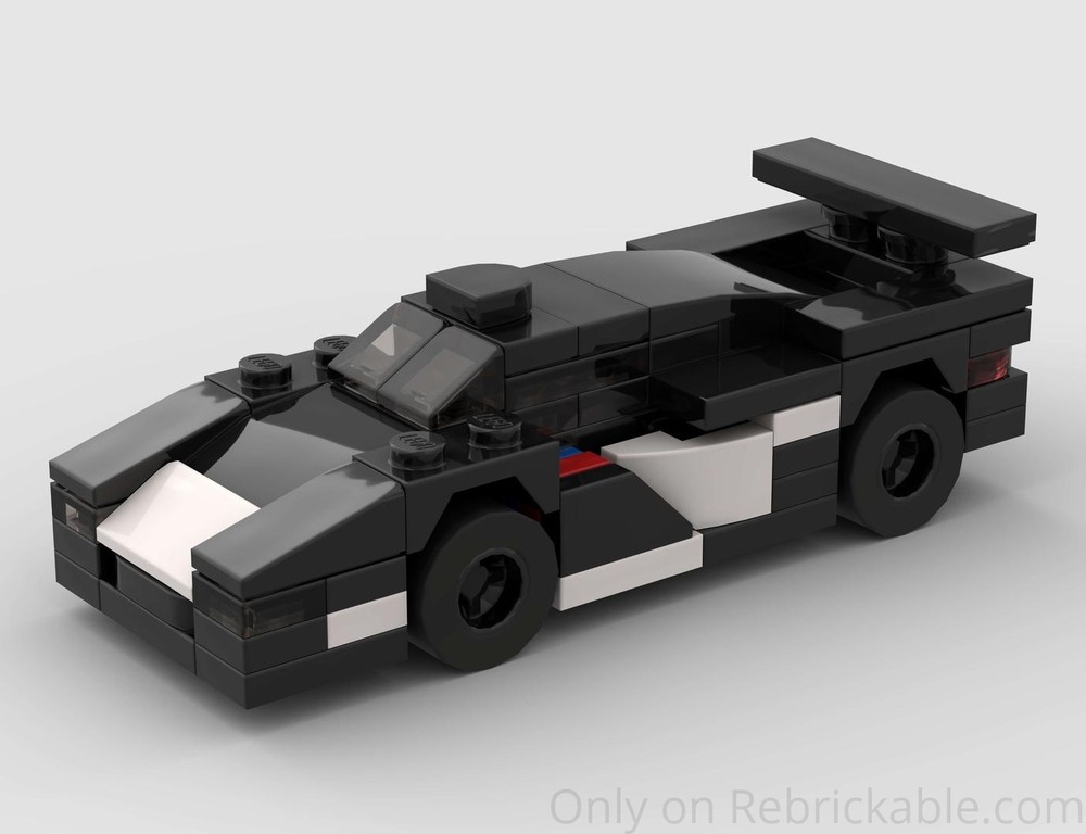 Lego McLaren F1 GTR (1995) Racing Car - Half Speed Champions Scale