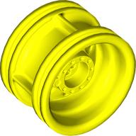 Lego Wheel 30.4 x 20 without Pinholes, with Reinforced Rim / Vibrant Yellow