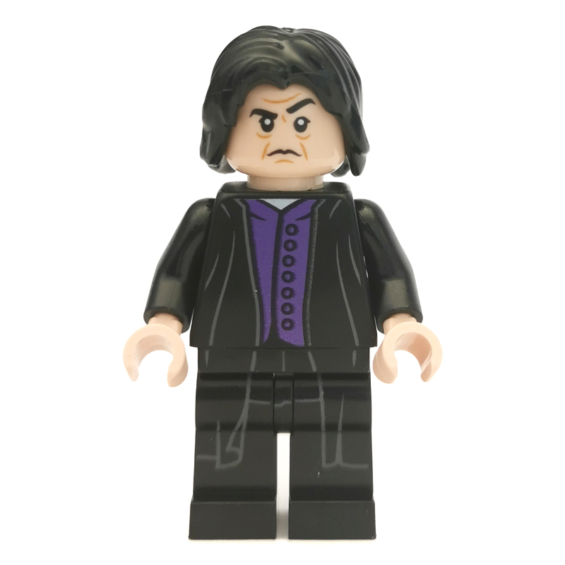 Lego Professor Severus Snape, Long Robes over Dark Purple Vest (Shirt Tails Print)