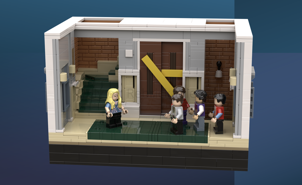 Lego The Big Bang Theory : The broken elevator and hallway