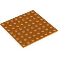 Baseplate Special 8 x 8 with Adhesive Backside / Orange