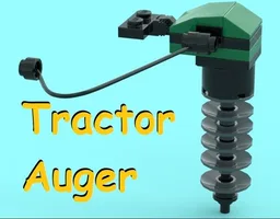 tractor auger attachment for a farm