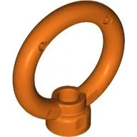 Plate Special, 1 x 1 Stud with 3 x 3 Ring on Top / Reddish Orange